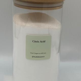 Citric Acid with Glass Storage Jar