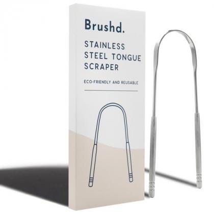 Brushd Stainless Steel Tongue Scraper
